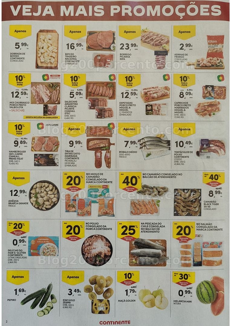 Antevisão Folheto CONTINENTE Promoções Fim de Semana - 3 a 6 julho