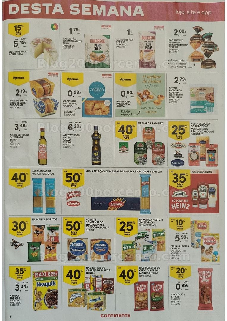 Antevisão Folheto CONTINENTE Promoções Fim de Semana - 3 a 6 julho