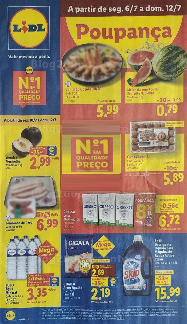 Antevisão Folheto LIDL Promoções de 6 a 12 julho