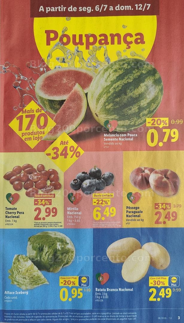 Antevisão Folheto LIDL Promoções de 6 a 12 julho