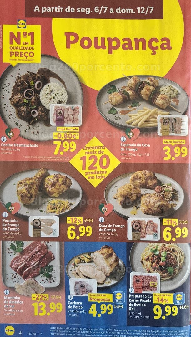 Antevisão Folheto LIDL Promoções de 6 a 12 julho