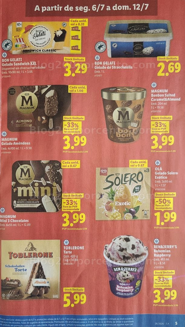 Antevisão Folheto LIDL Promoções de 6 a 12 julho