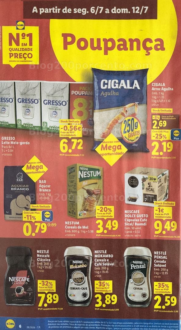 Antevisão Folheto LIDL Promoções de 6 a 12 julho