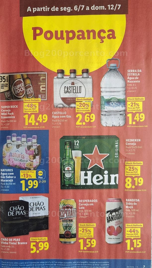 Antevisão Folheto LIDL Promoções de 6 a 12 julho