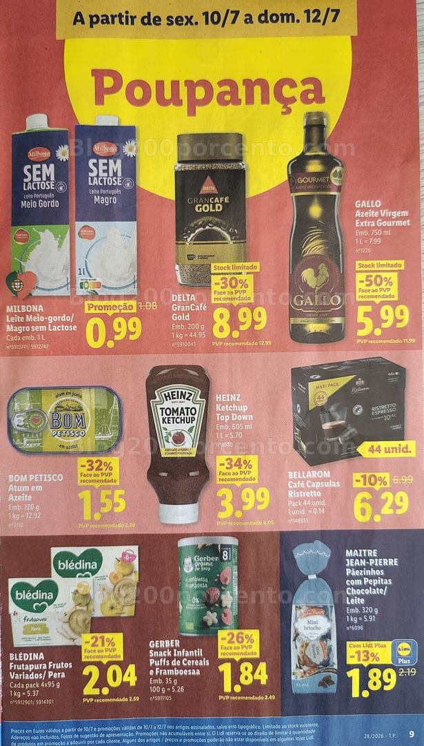 Antevisão Folheto LIDL Promoções de 6 a 12 julho