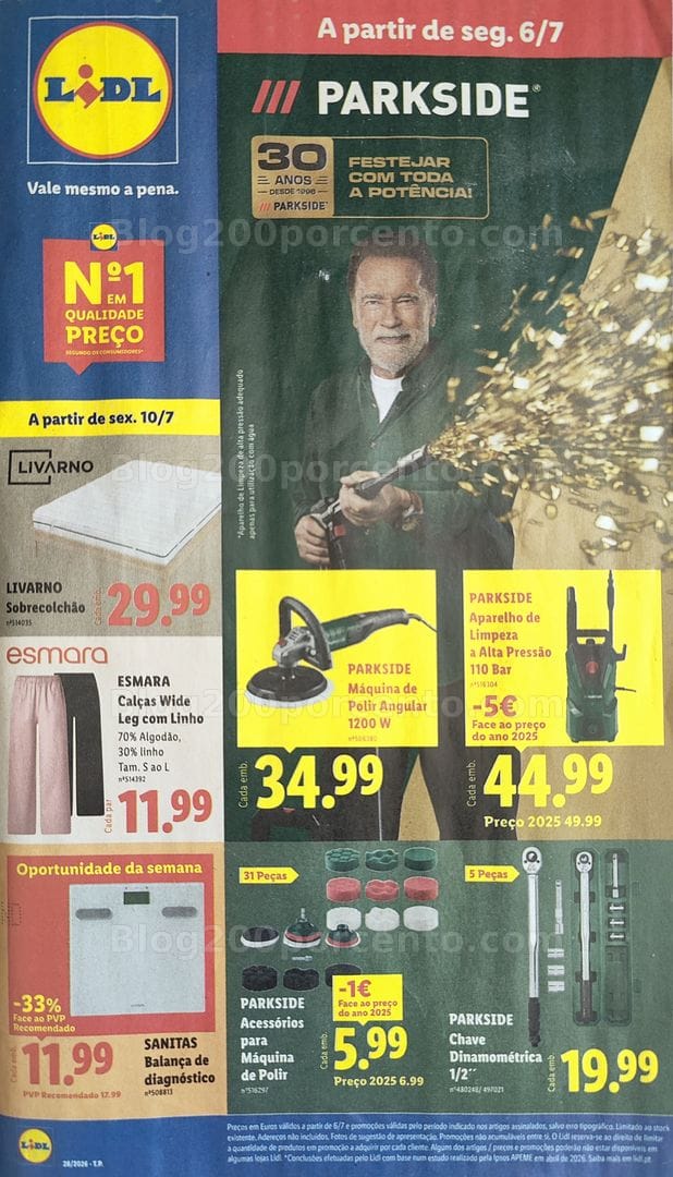 Antevisão Folheto LIDL Bazar Promoções de 6 a 16 julho
