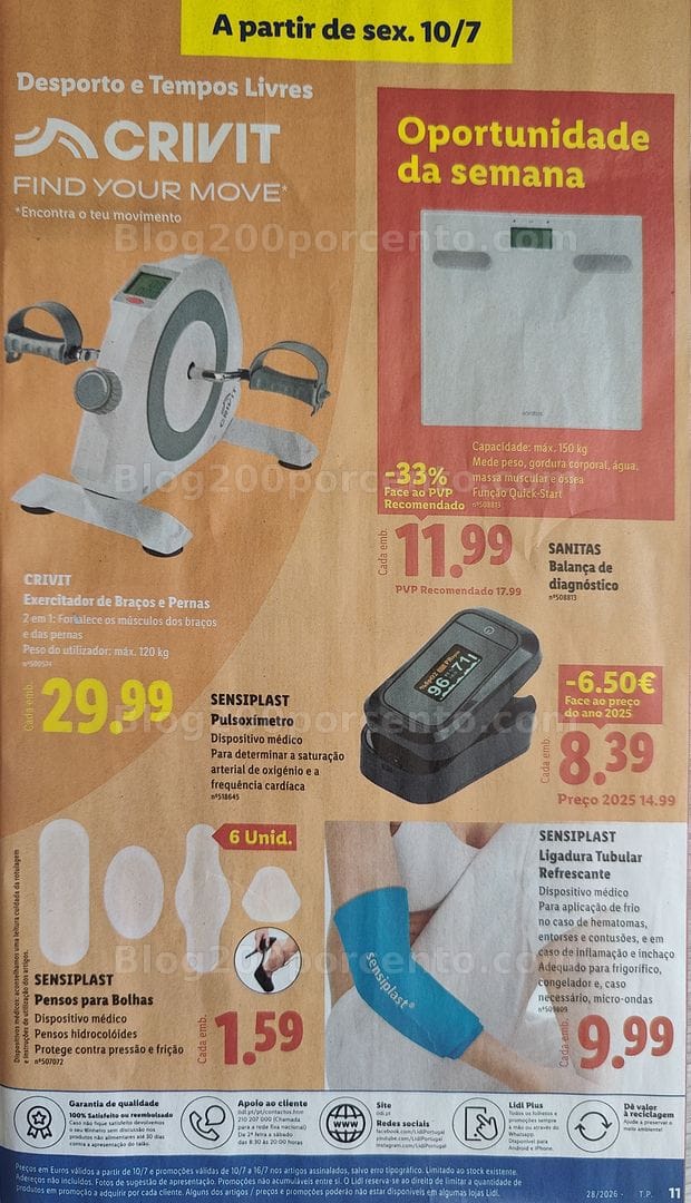 Antevisão Folheto LIDL Bazar Promoções de 6 a 16 julho
