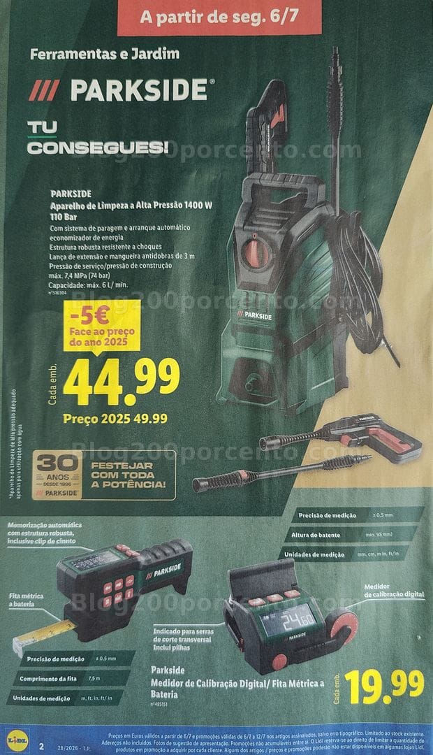 Antevisão Folheto LIDL Bazar Promoções de 6 a 16 julho