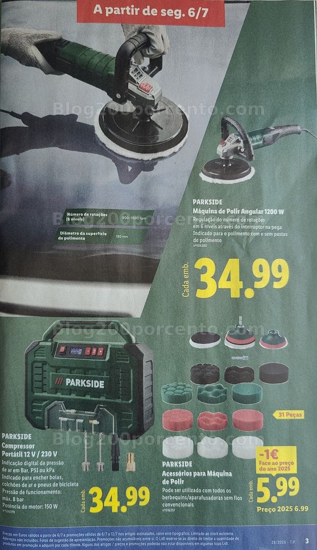 Antevisão Folheto LIDL Bazar Promoções de 6 a 16 julho