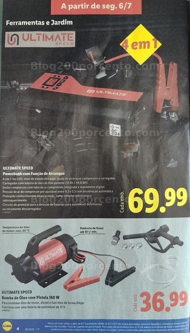 Antevisão Folheto LIDL Bazar Promoções de 6 a 16 julho