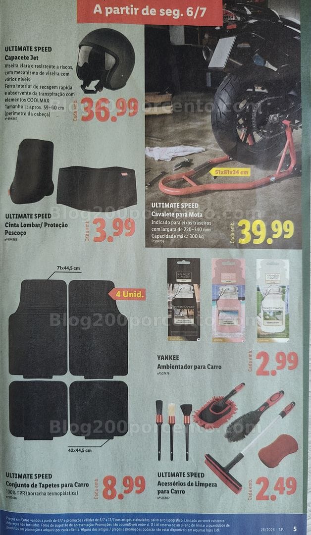 Antevisão Folheto LIDL Bazar Promoções de 6 a 16 julho