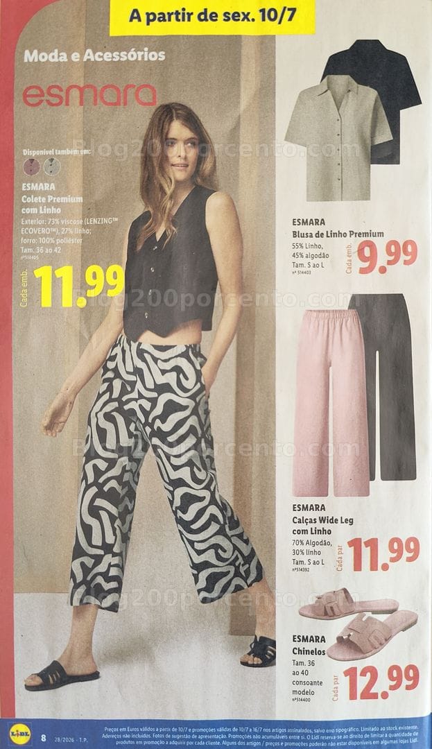 Antevisão Folheto LIDL Bazar Promoções de 6 a 16 julho