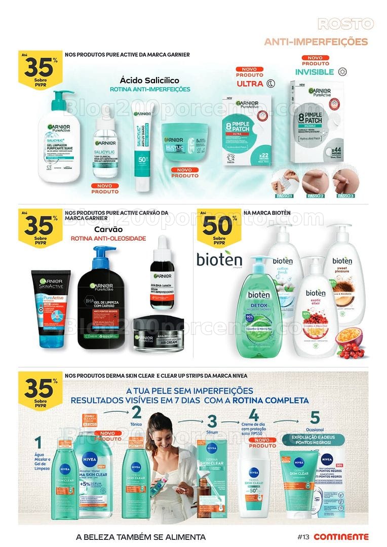 Antevisão Folheto CONTINENTE Beleza Verão Promoções de 7 a 19 julho