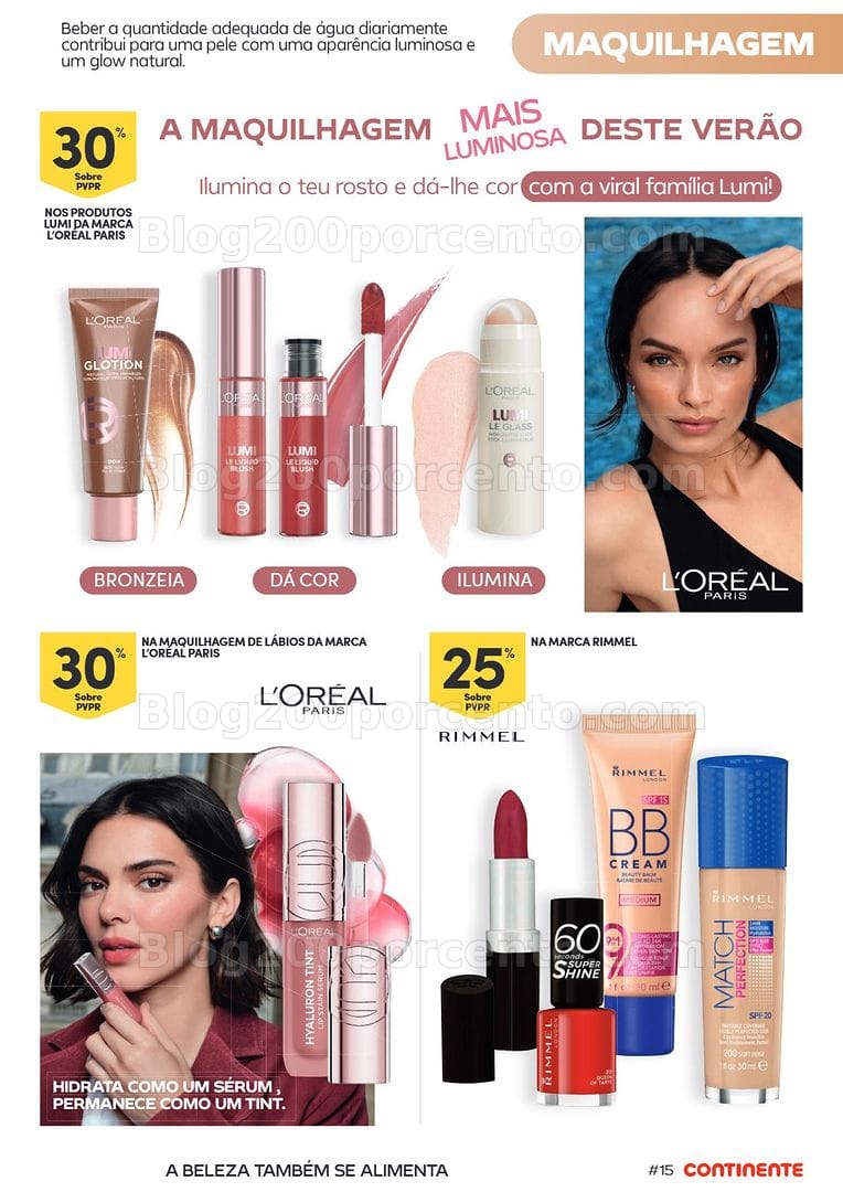 Antevisão Folheto CONTINENTE Beleza Verão Promoções de 7 a 19 julho