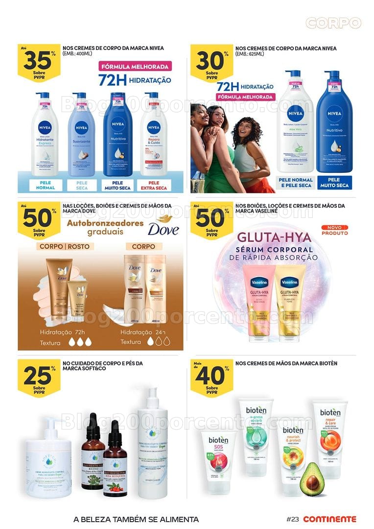 Antevisão Folheto CONTINENTE Beleza Verão Promoções de 7 a 19 julho