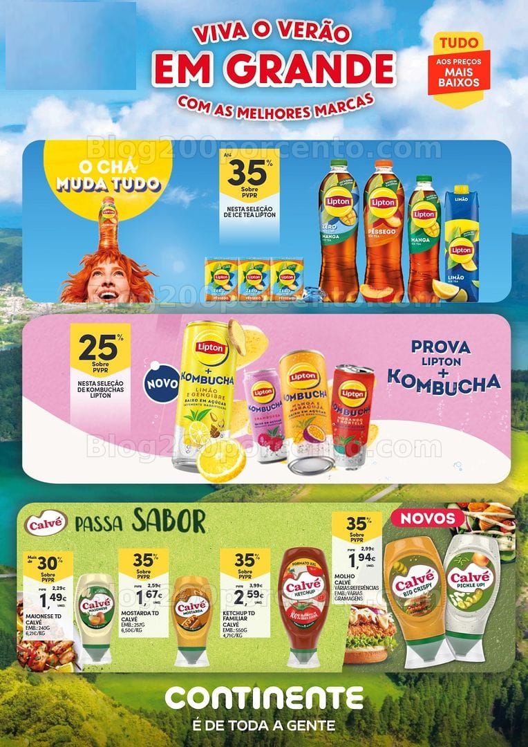 Antevisão Folheto CONTINENTE Açores Especial Verão Promoções de 29 julho a 10 agosto