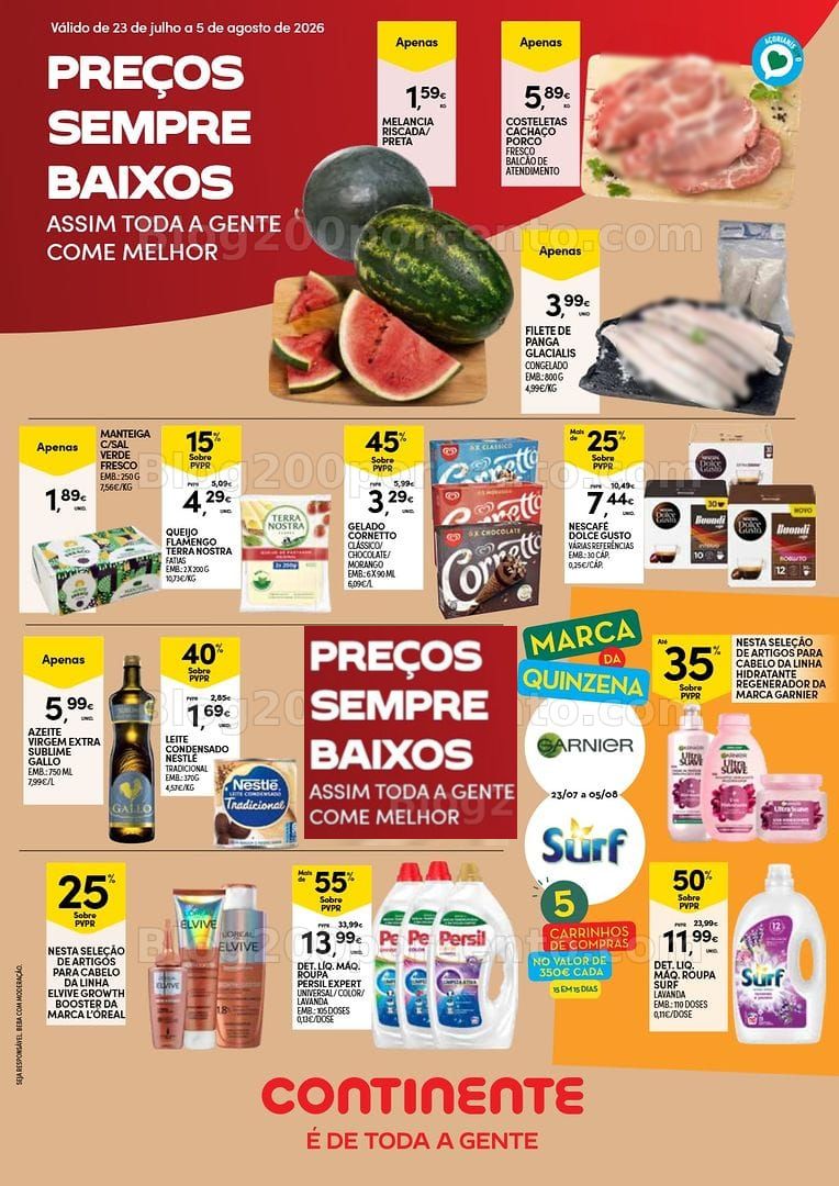 Antevisão Folheto CONTINENTE Açores Promoções de 23 julho a 5 agosto