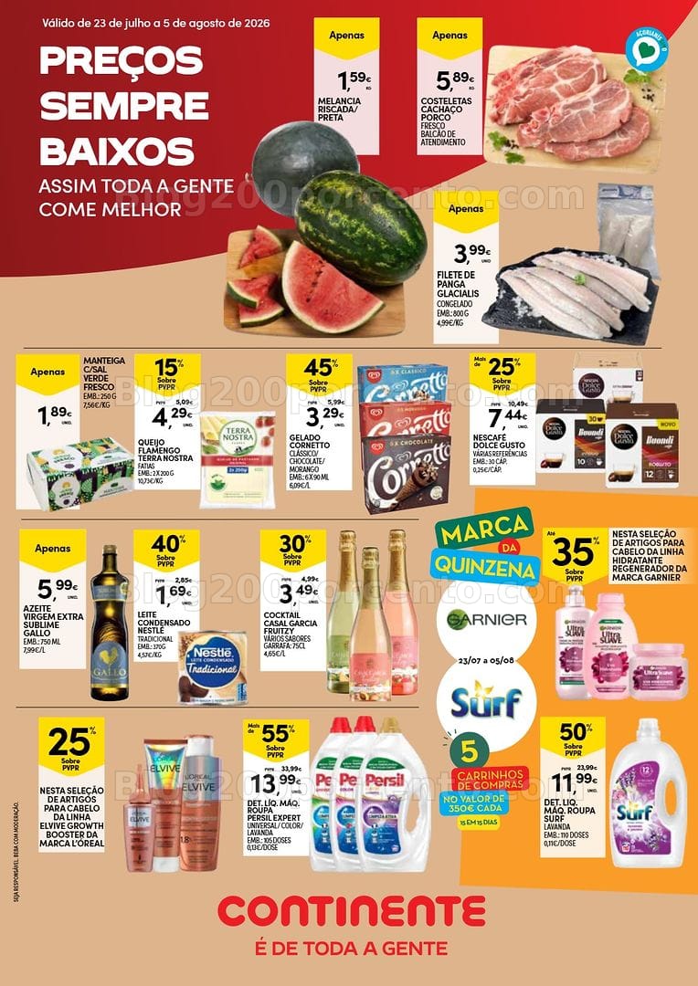 Antevisão Folheto CONTINENTE Açores Promoções de 23 julho a 5 agosto