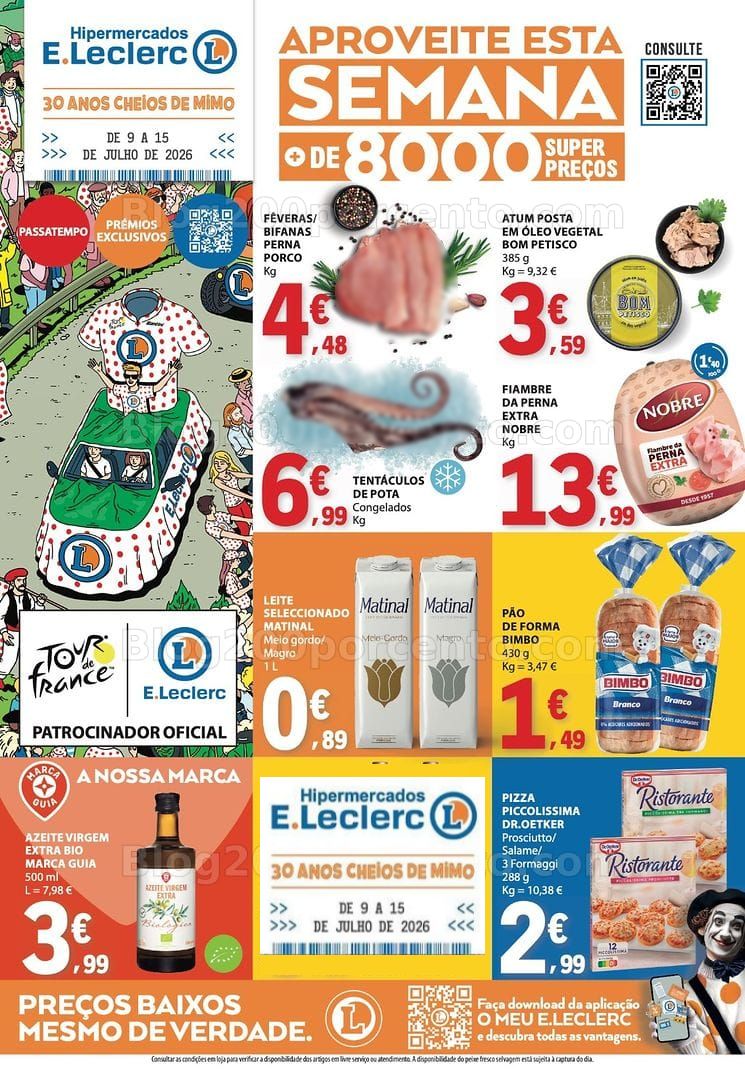 Antevisão Folheto E-LECLERC Promoções de 9 a 15 julho