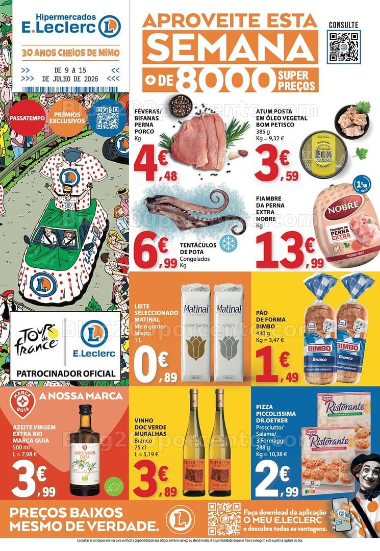 Antevisão Folheto E-LECLERC Promoções de 9 a 15 julho