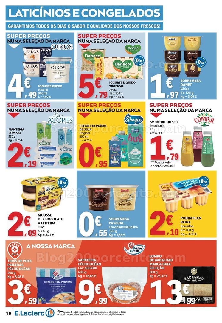 Antevisão Folheto E-LECLERC Promoções de 9 a 15 julho
