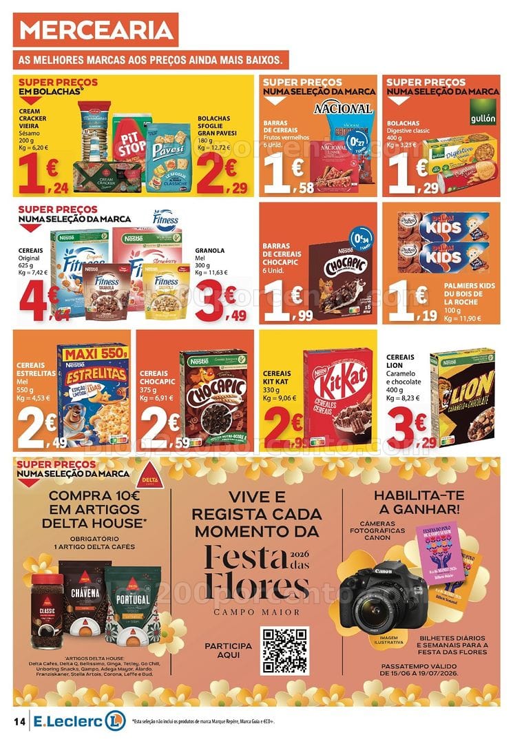 Antevisão Folheto E-LECLERC Promoções de 9 a 15 julho