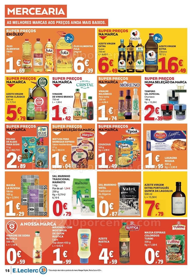 Antevisão Folheto E-LECLERC Promoções de 9 a 15 julho
