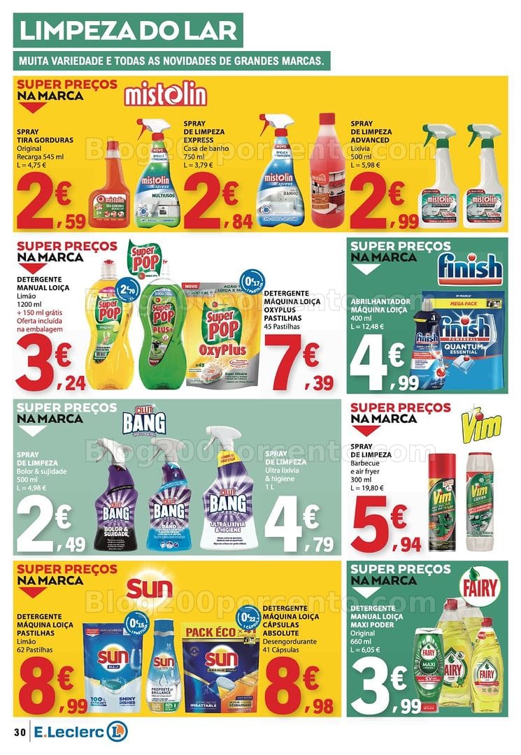 Antevisão Folheto E-LECLERC Promoções de 9 a 15 julho