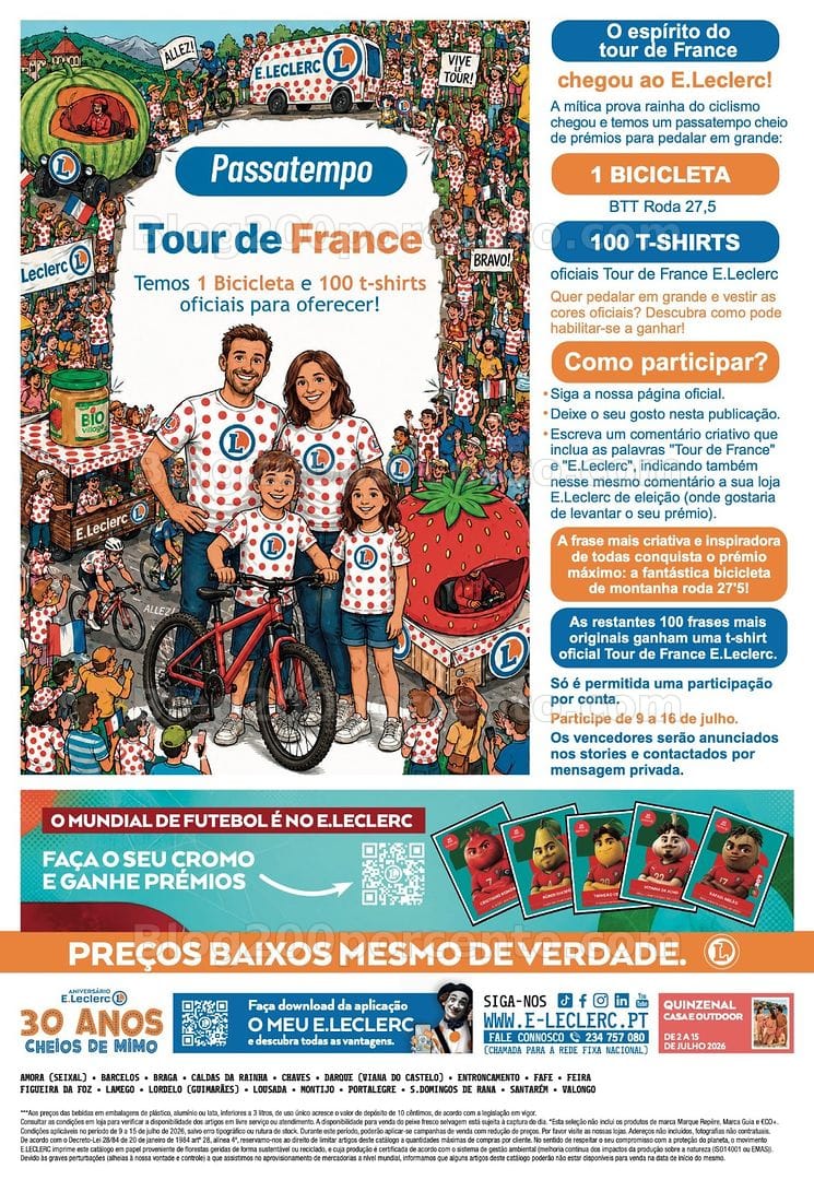 Antevisão Folheto E-LECLERC Promoções de 9 a 15 julho