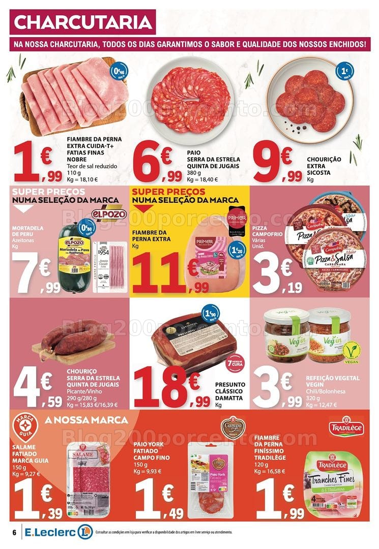 Antevisão Folheto E-LECLERC Promoções de 9 a 15 julho