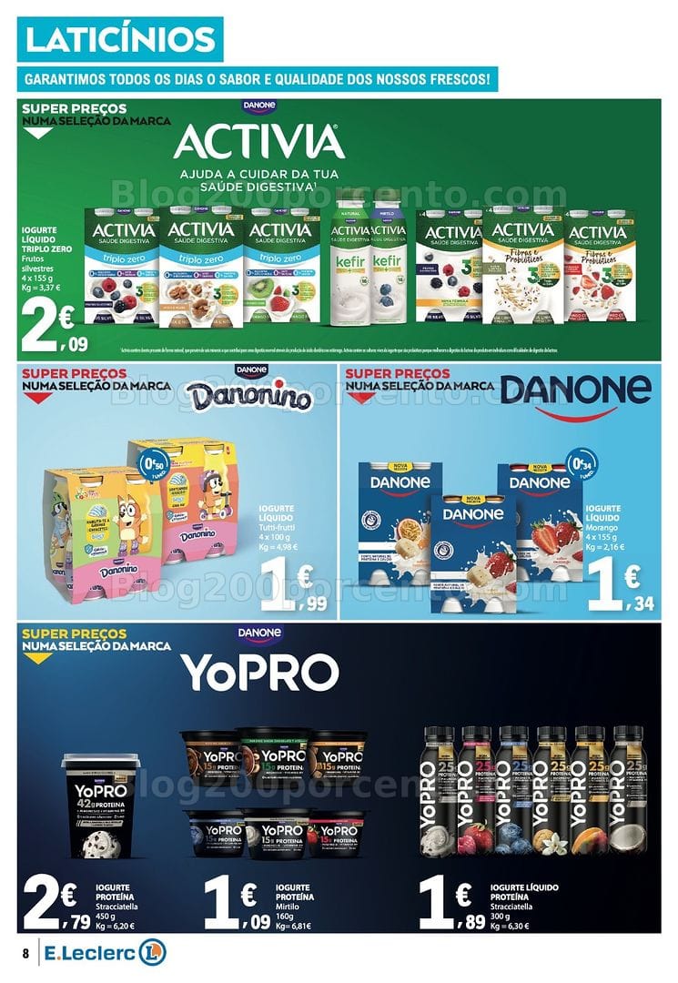 Antevisão Folheto E-LECLERC Promoções de 9 a 15 julho