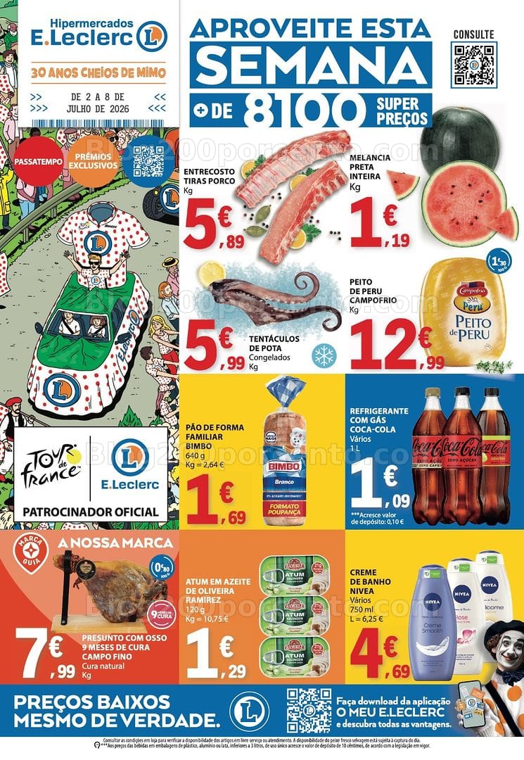 Antevisão Folheto E-LECLERC Promoções de 2 a 8 julho