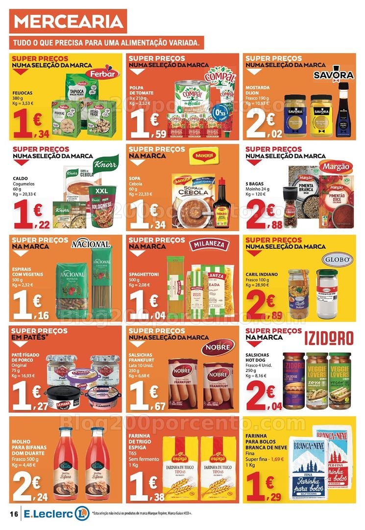 Antevisão Folheto E-LECLERC Promoções de 2 a 8 julho