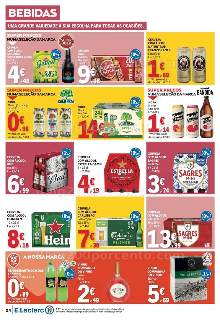Antevisão Folheto E-LECLERC Promoções de 2 a 8 julho