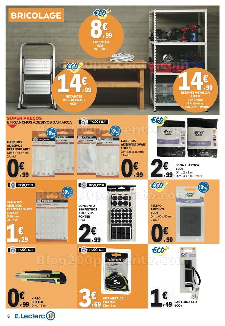 Antevisão Folheto E-LECLERC Bazar Promoções de 2 a 15 julho