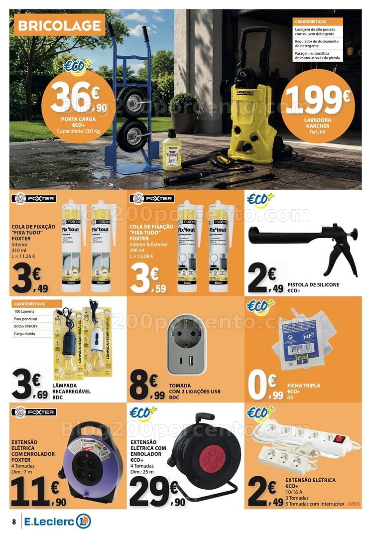 Antevisão Folheto E-LECLERC Bazar Promoções de 2 a 15 julho