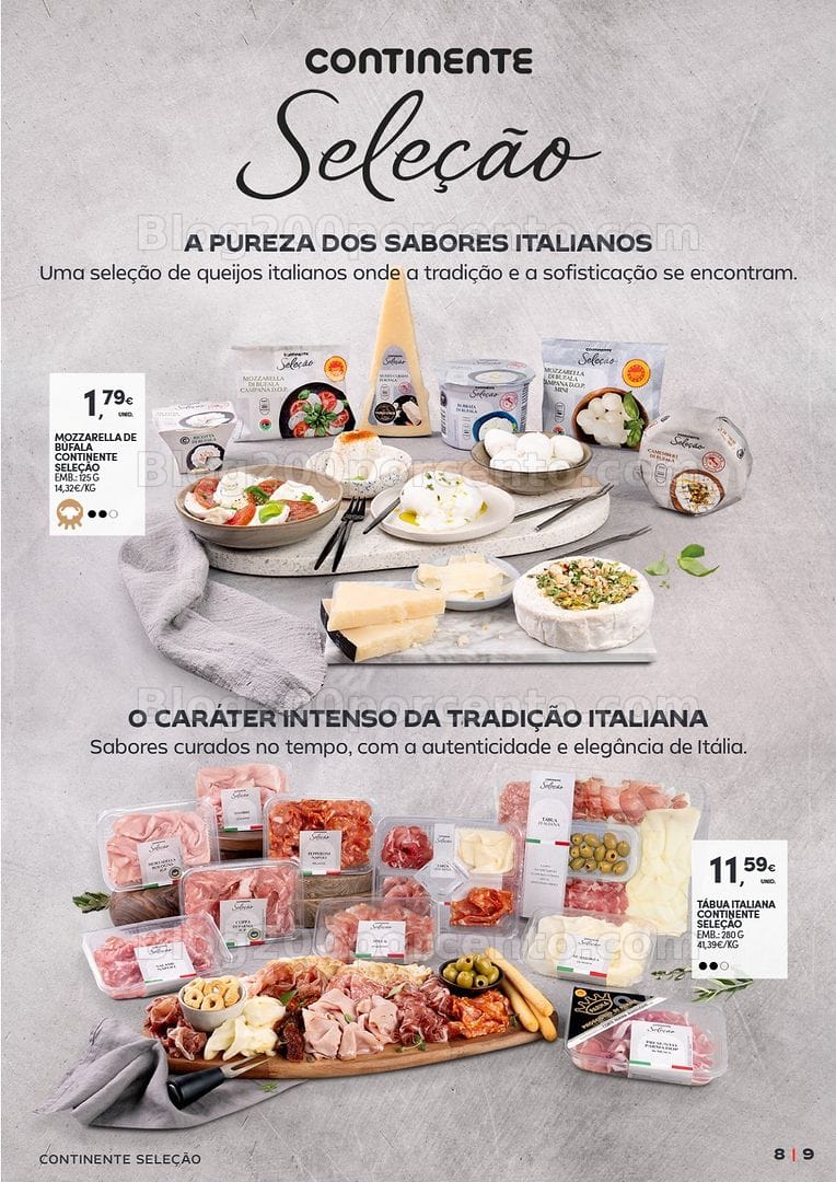 Antevisão Folheto CONTINENTE Charcutaria e Queijos Promoções de 14 julho a 23 agosto