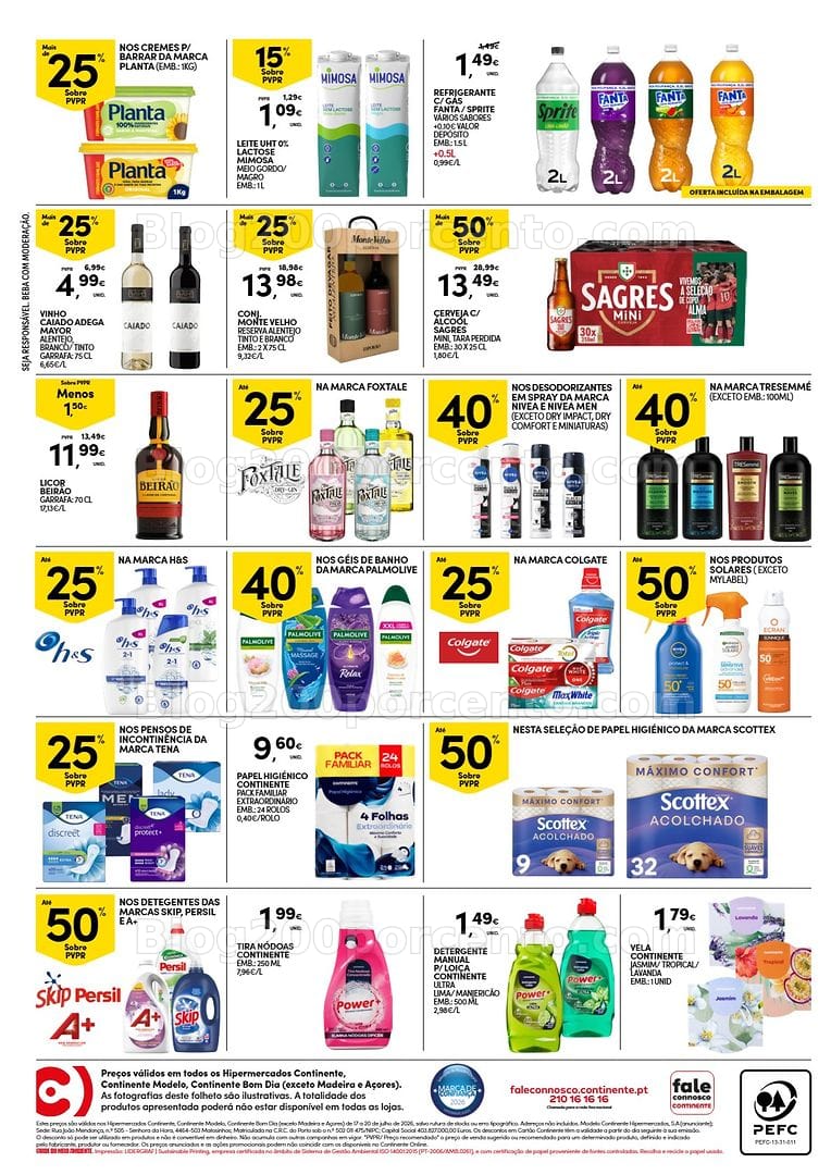 Antevisão Folheto CONTINENTE Promoções Fim de Semana - 17 a 20 julho - Edição Digital