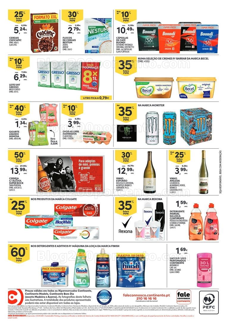Antevisão Folheto CONTINENTE Promoções Fim de Semana - 24 a 27 julho - Edição Digital