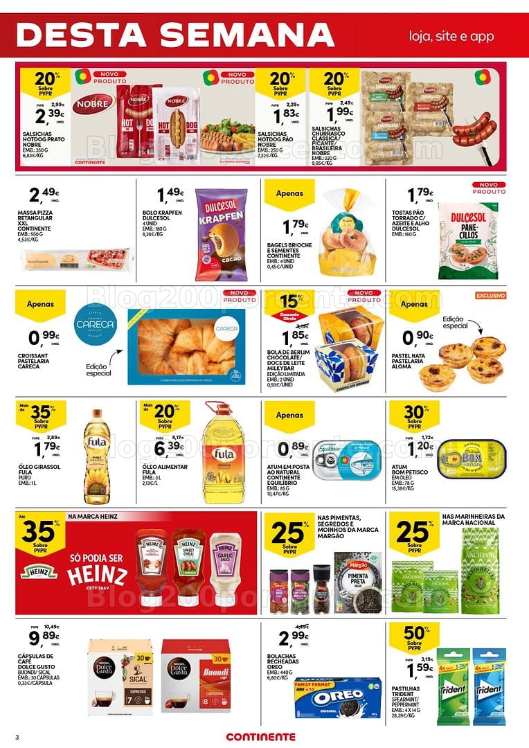 Antevisão Folheto CONTINENTE Promoções Fim de Semana - 31 julho a 3 agosto - Edição Digital