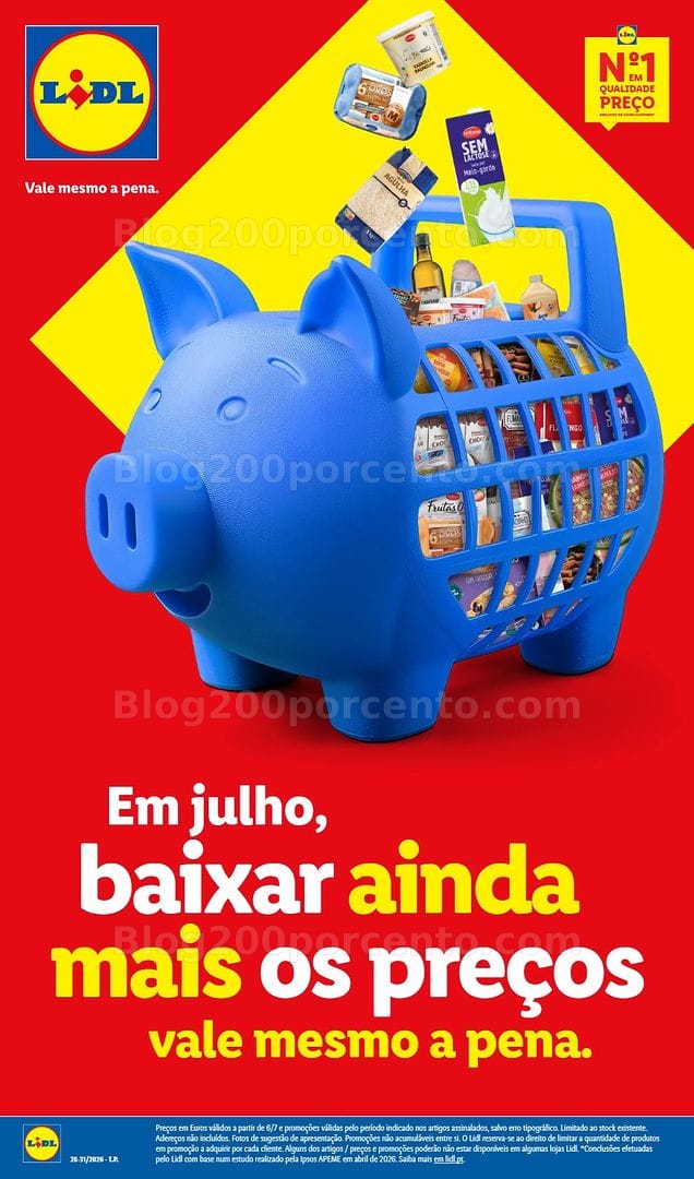Antevisão Folheto LIDL Baixa de Preços Promoções de 6 julho a 2 agosto