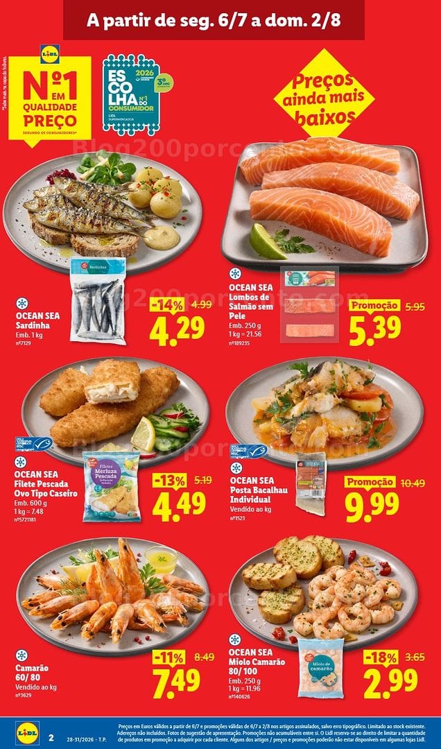 Antevisão Folheto LIDL Baixa de Preços Promoções a partir de 6 julho