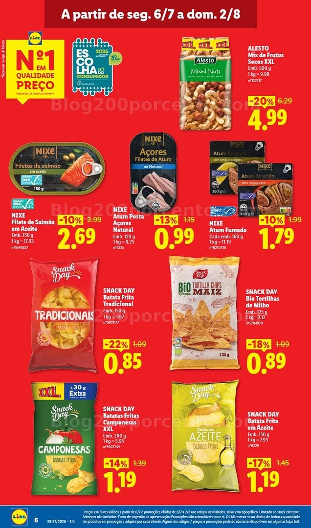 Antevisão Folheto LIDL Baixa de Preços Promoções a partir de 6 julho