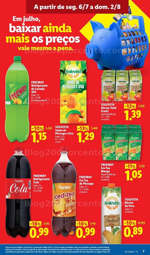 Antevisão Folheto LIDL Baixa de Preços Promoções a partir de 6 julho