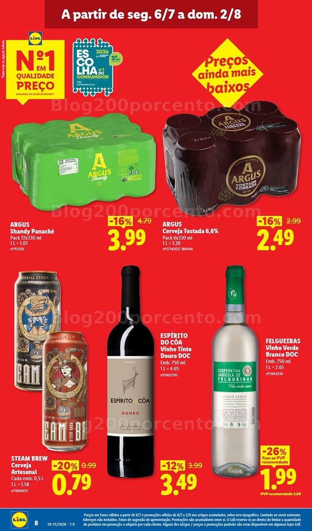 Antevisão Folheto LIDL Baixa de Preços Promoções a partir de 6 julho