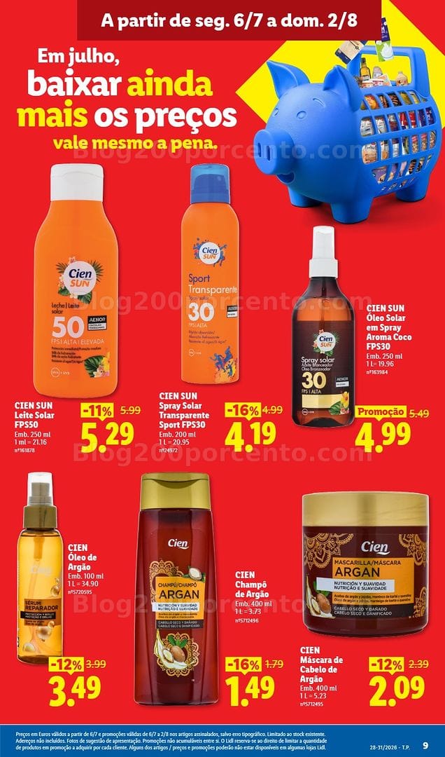 Antevisão Folheto LIDL Baixa de Preços Promoções a partir de 6 julho