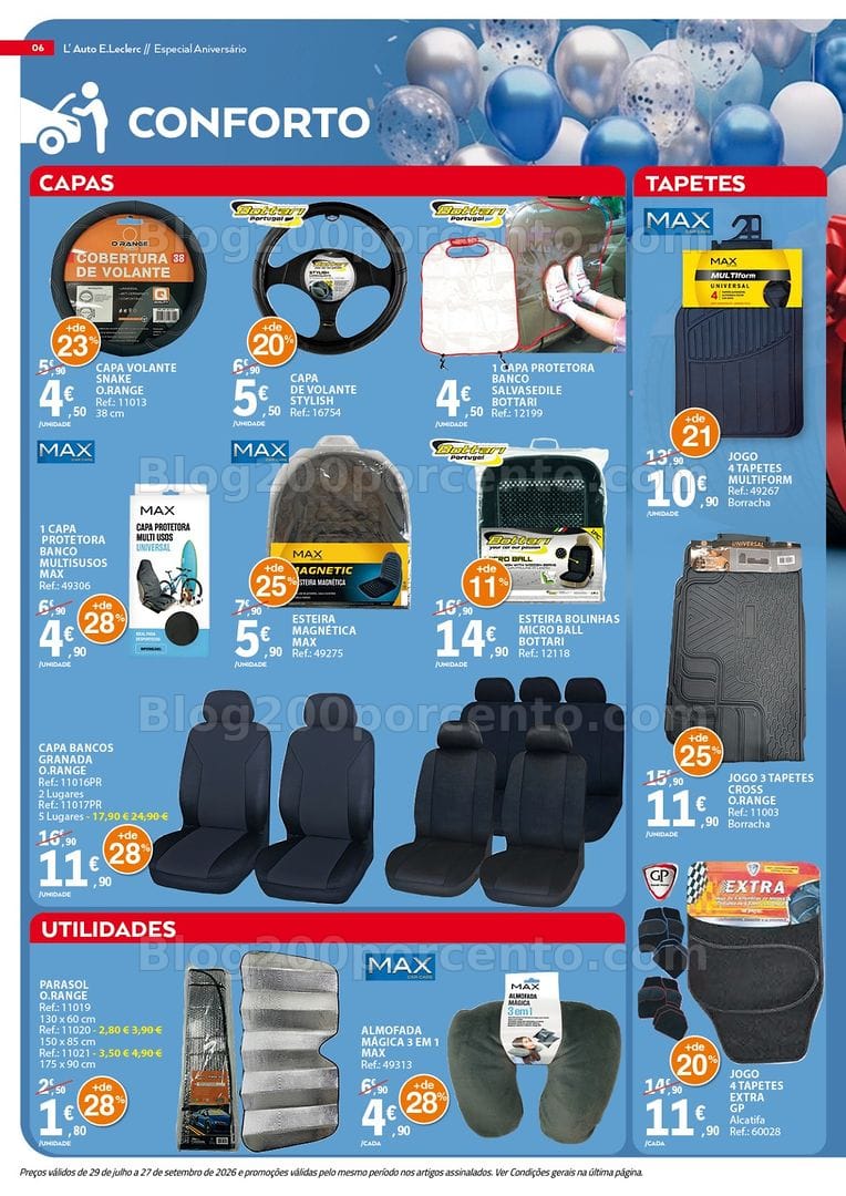 Antevisão Folheto E-LECLERC Auto Promoções de 29 julho a 27 setembro