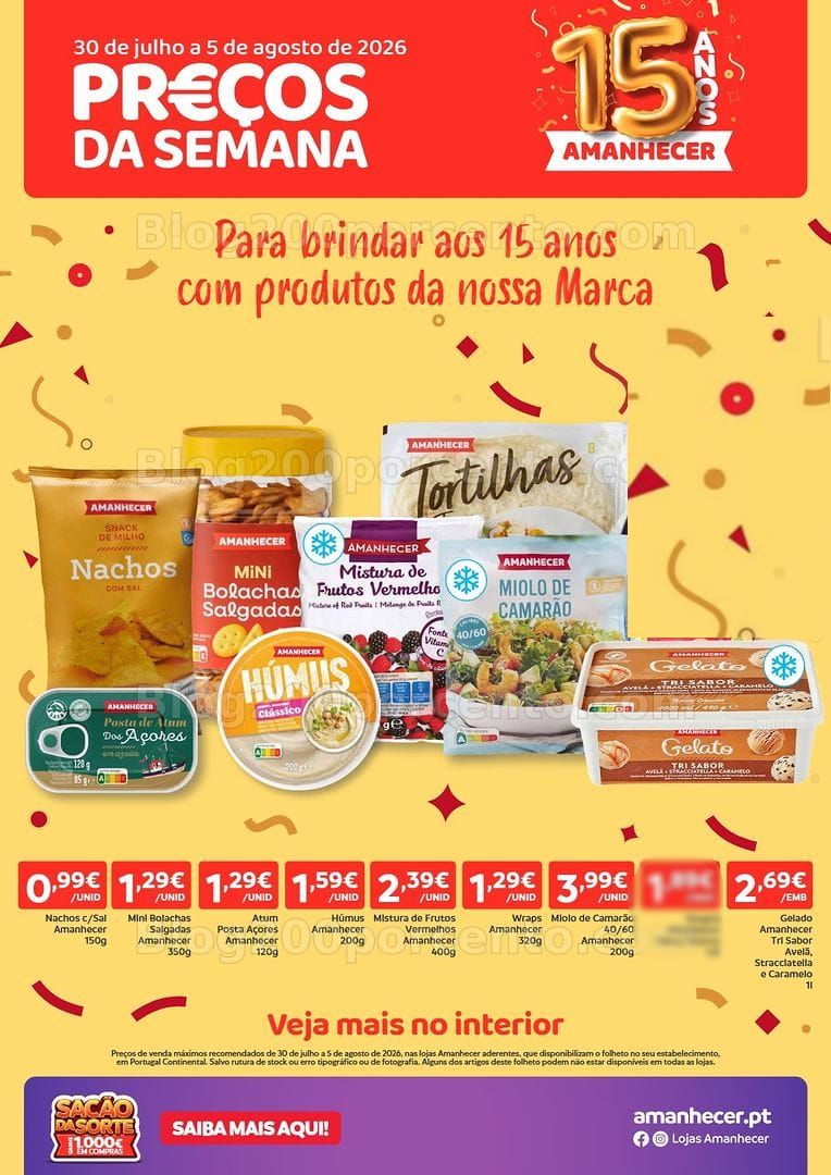 Antevisão Folheto AMANHECER Promoções de 30 julho a 5 agosto