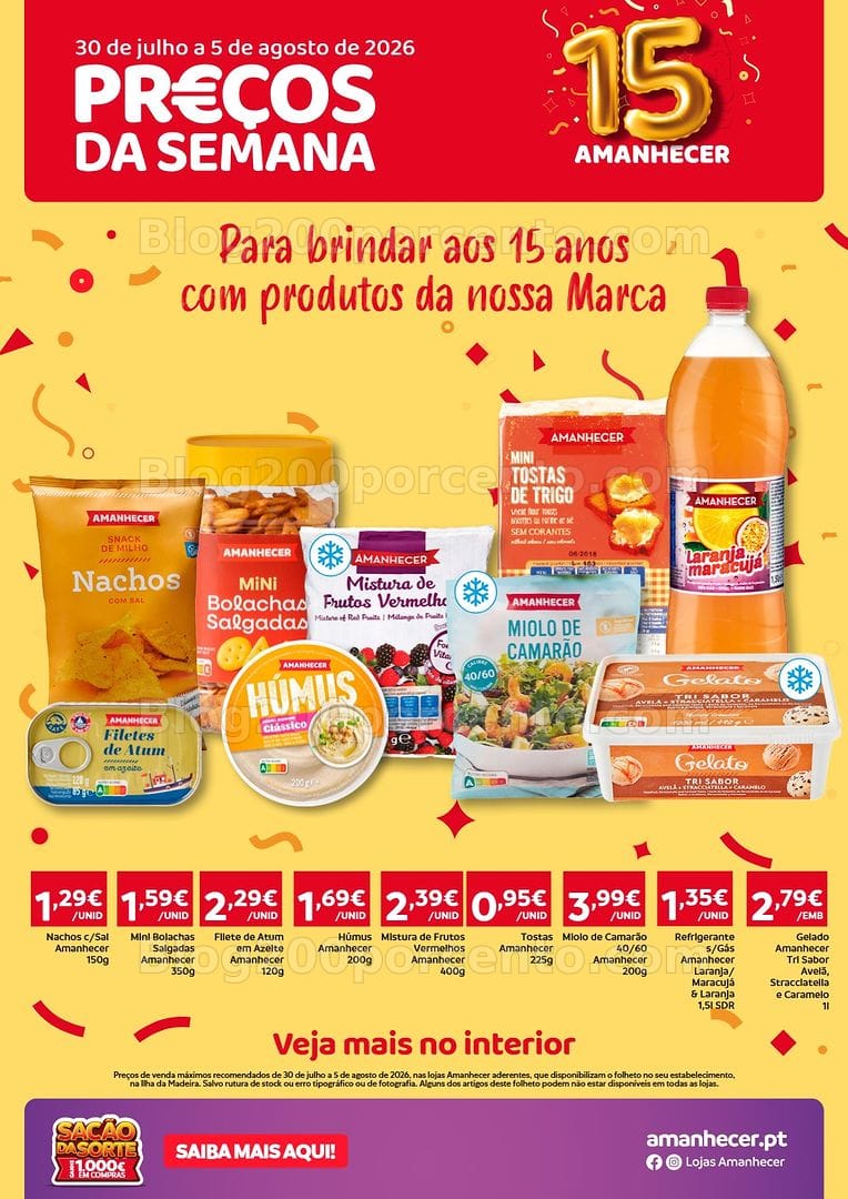 Antevisão Folheto AMANHECER Madeira Promoções de 30 julho a 5 agosto
