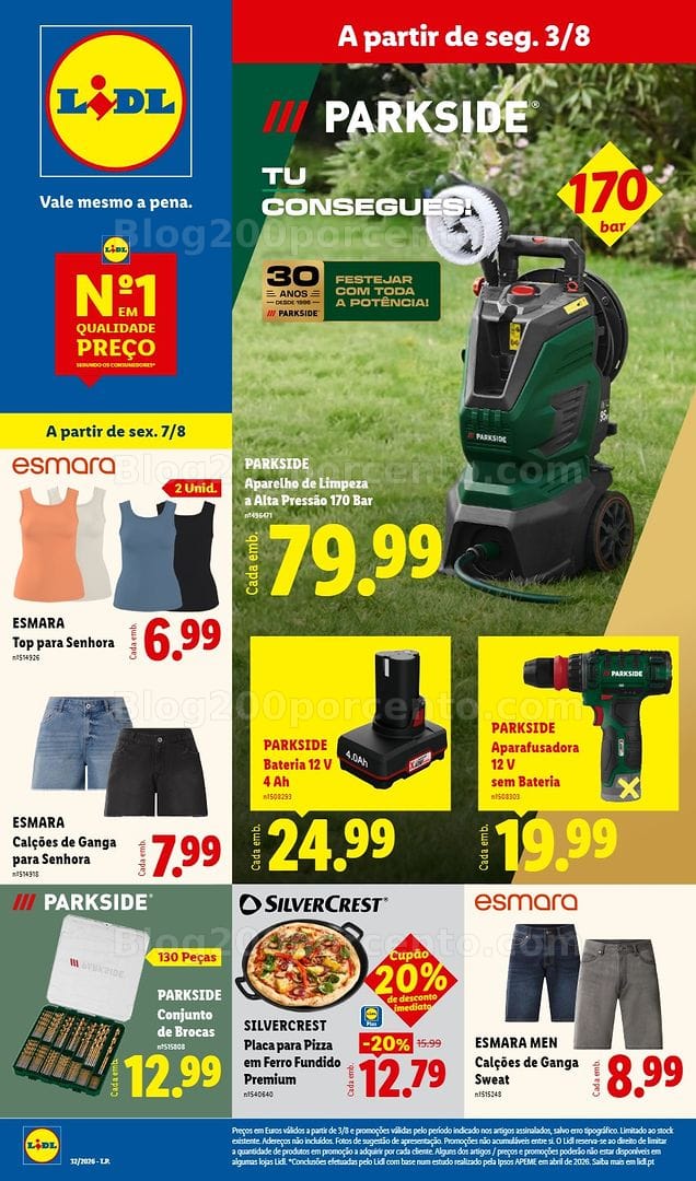 Antevisão Folheto LIDL Bazar Promoções de 3 a 13 agosto - Edição Digital